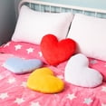 thumbnail image 5 of Lssam Heart Shaped Pillow - Ultra Plush Velvet Cover Soft Throw Cushion - Perfect Valentine's Day Decorative Gift for Sofa Bed Living Room or Office Chair - 7.87 Inch Cozy Accent Pillow, 5 of 9