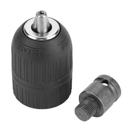 

2-13mm Keyless Drill Chuck 1/2 -20UNF with 1/2” Chuck Adaptor for Impact Wrench Conversion