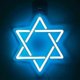 thumbnail image 1 of Star Of David Neon Sign, Hanukkah Decorations Blue Six Pointed Star Shape Light Up Acrylic With Usb Powered, Led Neon Light Wall Art Decor For Jews J, 1 of 5