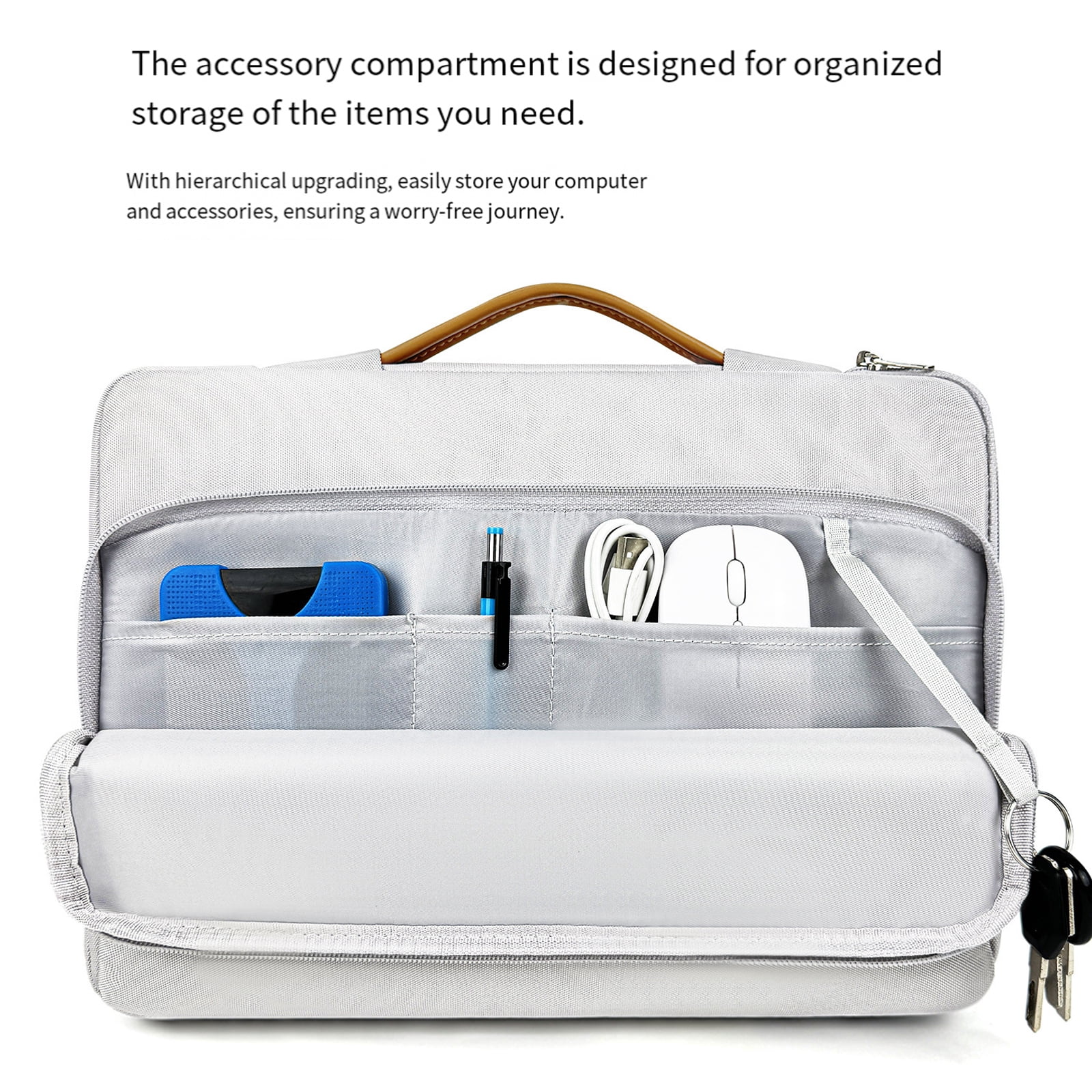 Lightweight Laptop Case With Ergonomic Handle Laptop Storage Bag Oxford Cloth Storage Case For Traveling Portable