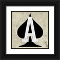 thumbnail image 1 of Perrenoud, Aubree 15x15 Black Ornate Wood Framed with Double Matting Museum Art Print Titled - Ace of Spades, 1 of 4