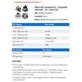 thumbnail image 2 of Wheel Hub Assembly Set - Compatible with 2005 - 2011 Volvo V50 2006 2007 2008 2009 2010, 2 of 2