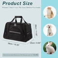 thumbnail image 4 of Transportador de perros Unique Bargains, transportador de gatos, transportador de cachorros para gatos pequeños, perros y cachorros de hasta 13 libras, negro, 4 of 7