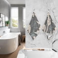 thumbnail image 6 of Dreamtimes Vintage Oriental Waves Hand Towels Set of 2, Cotton Bath Towel for Drying Face Hands Body Decorative Water Absorbent Lightweight Towels for Bathroom Ktichen Travel Gym,16"x28", 6 of 7