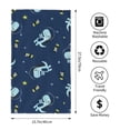 thumbnail image 4 of Kdxio Hand Towel Space Dinosaur for Bathroom Kitchen Fingertip Bath Towels 27.5 x 16 Inch Home Hotel Gym Laundry Room, 4 of 9