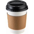 thumbnail image 2 of [12 oz. - 100 Sets Disposable Coffee Cups with Lids and sleeves - To Go Paper Hot Cups for Travel and Office Use - Formerly Comfy Package, 2 of 6