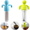thumbnail image 2 of 2 pcs Tea Infuser, Extra Fine Mesh Tea Cup Filter Silicone Handle Stainless Steel Tea Strainer Loose Tea Steeper, 2 of 4