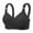 Black A3, variant on loopsun for Womens Plus Size Bra,Woman's Embroidered Glossy Comfortable Breathable Bra Underwear No Rims