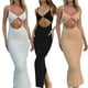 thumbnail image 4 of Txlixc Vestido de mujer sin mangas con cintura alta y tirantes delgados Txlixc moda, 4 of 4