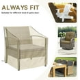 thumbnail image 4 of Abba Patio Chair Cover, 28.7 x 25 x 34 in Heavy Duty Outdoor Furniture Covers Waterproof, Brown, 4 of 8