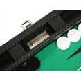 thumbnail image 5 of Silverman & Co. 13-inch Premium Backgammon Set - Travel Size - Black/Green, 5 of 12