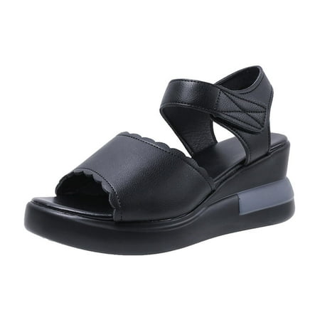 

Womens Summer Ladies Shoes Casual Sandals Flat Wedge Heels Sandals Summer Open Toe Slide Sandals Comfortable Flats Flip-Flops Sandal Casual Platforms Wedge Sandals Boho Dressy Heeled Sandals A22621