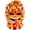 Popcorn Chicken, variant on Funny Burger Ski Mask Novelty Food Face Balaclava With Toothy Grin, Knit Winter Head Cover, Playful Fast Food Graphic For Snowboarding Party