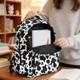 thumbnail image 6 of Whosucclay Cow Print 17 Inch Kids Backpack, Spacious Kids School Bag, Lightweight Large Capacity Bookbag for Elementary School Middle School High School, 6 of 8
