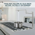 thumbnail image 7 of Wowow Pot Filler Faucet Deck Mount Stove Faucet, Solid Brass Pot Filler Brushed Nickel Kitchen Folding Faucet with Stretchable Double Joint Swing Arm, 7 of 7