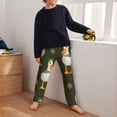 thumbnail image 5 of Xecao Mallard Ducks Wild Birds Print Teenagers' Pajama Pants Long Sleep Pants Soft Elastic Waist Pajama Bottoms Elastic waist with 2 Pockets 5-16 Years-Large, 5 of 6
