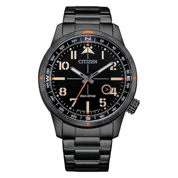 Citizen Eco-Drive Weekender Black Dial Mens Watch