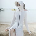 thumbnail image 4 of FLMEI Womens UPF 50+ UV Sun Protection Jacket Ice Silk Sun Shirt Clothing Women's Summer Outdoor Cycling Rash Guard Sunsuits, 4 of 9