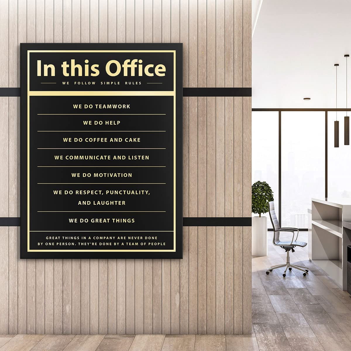 in This Office We Do Print Poster Wall Art Canvas Artwork Wall Decor Office Inspirational Sign Team Prints Painting Art Prints Picture Business Office Decoration No Frame