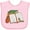 AD-Pink, variant on Inktastic Tiny Library Bookworm Boys or Girls Baby Bib