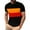 Yellow, variant on Afdoent T Shirts For Men Men Solid Color Crew Neck Splicing Short Sleeve Shirt Top Streetwear
