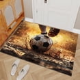 thumbnail image 4 of Sports Soccer Area Rugs, Football Theme Carpet, Washable Non Slip Low Pile Soft Rug for Bedroom Entryway Decor Mat 3ftx4ft, 4 of 8