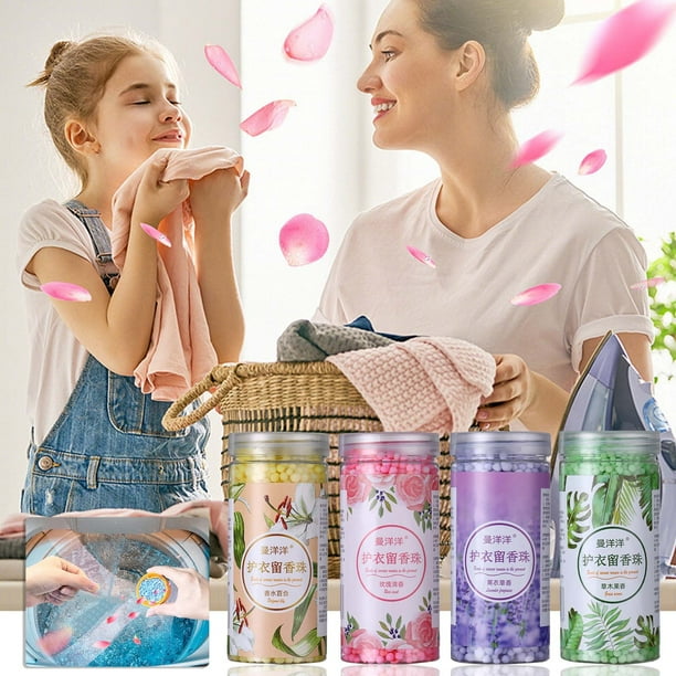 Perlas Aromáticas para Lavar La Ropa, Frescura Duradera, Ropa Suave y Protectora, Desodorización y Bacteriostasis, Usos Múltiples, Apto para El Hogar y La Colada, 200 G