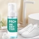 thumbnail image 5 of Limpiador instantáneo de suelas y zapatillas, premium, desechable, para tenis, running, golf, PU, nubuck, suelas. Esponja de doble cara para limpiar y blanquear suelas (147 ml) (con cepillo)., 5 of 9