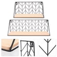 thumbnail image 6 of 2pcs Floating Shelves Wall Mounted Storage Rack Wall Hanging Display Shelves, 6 of 7