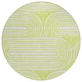 thumbnail image 2 of Addison Rugs Chantille Indoor/Outdoor Contemporary Art Deco Green Washable Round Rug, 8' x 8', 2 of 6