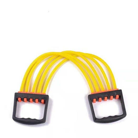 fastboy Poitrine Expander Tirer Brancard Bande Muscle Exerciseur 5-Ressort Force Exercice Renforcement Équipement pour la Maison Salon Jaune
