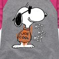 thumbnail image 3 of Peanuts - Joe Cool Hee Hee Hee - Youth Girls Raglan Tee, 3 of 5