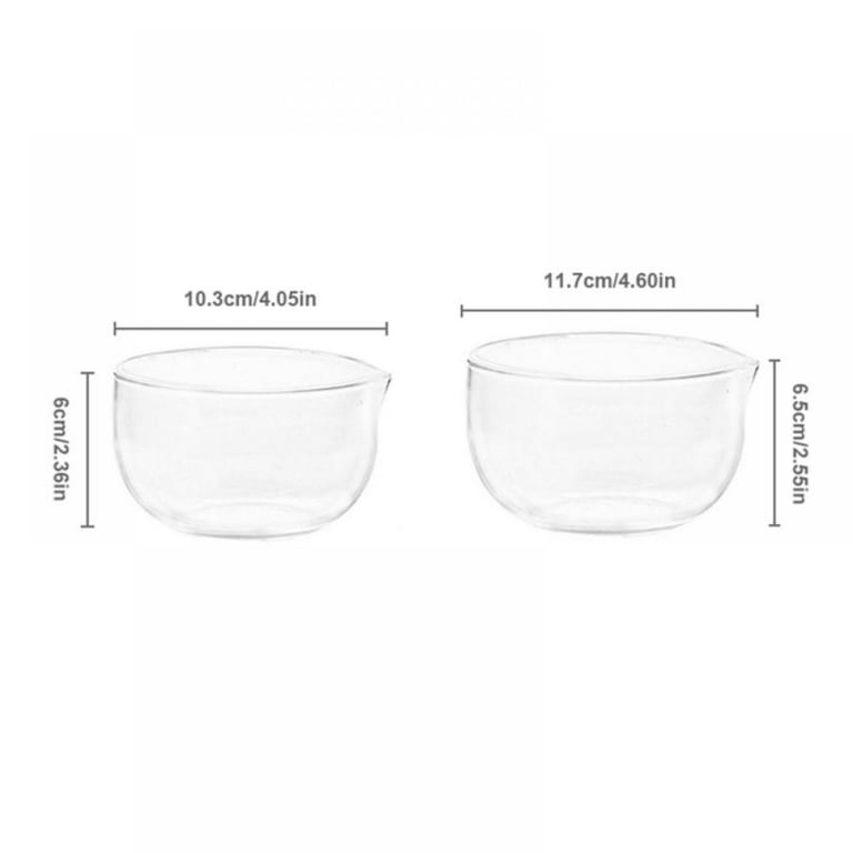 Clear Glass Bowl With Pouring Spout Mixing Bowl Salad Bowl For Fruit Yogurt  Vegetable Salad Tableware