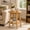 B-Wood-1Pack, variant on Atilioo Round End Table Set of 2, 2-Tier Small Side Table with Lower Storage Shelf, Solid Wood Legs for Sofa, Living Room, Bedroom, Gray