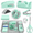 Green, variant on Black Desktop Organizer Office Supplies Set