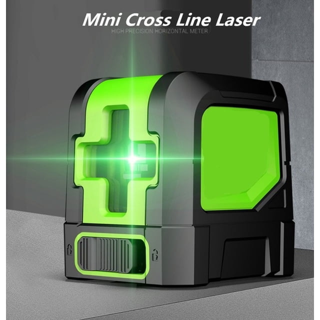 Niveau Laser Vert 2 Lignes Auto-Nivelant Niveleur Laser Vertical Horizontal Croix Laser (Vert)