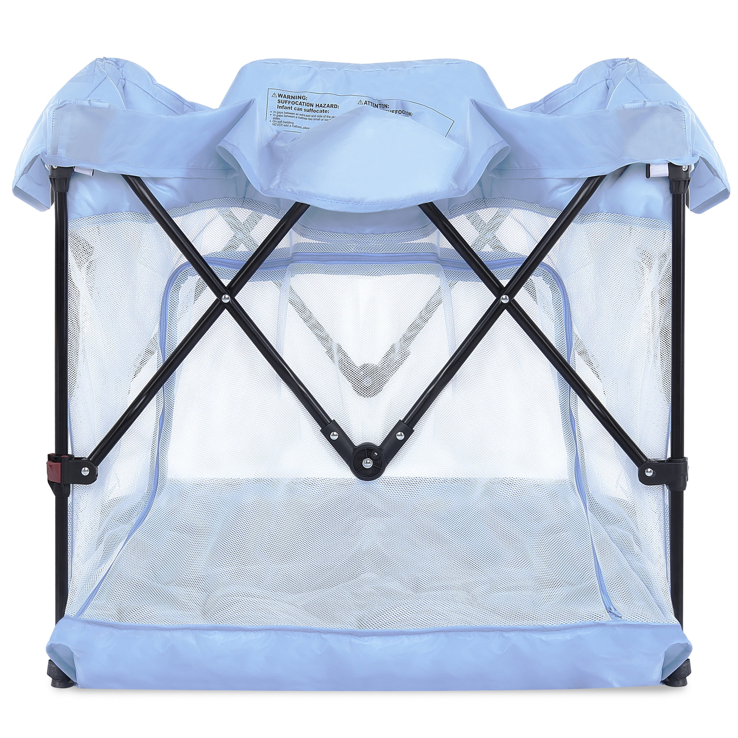 Dream On Me Ziggy Square Playpen, Blue, (Model # 4432-BLU)