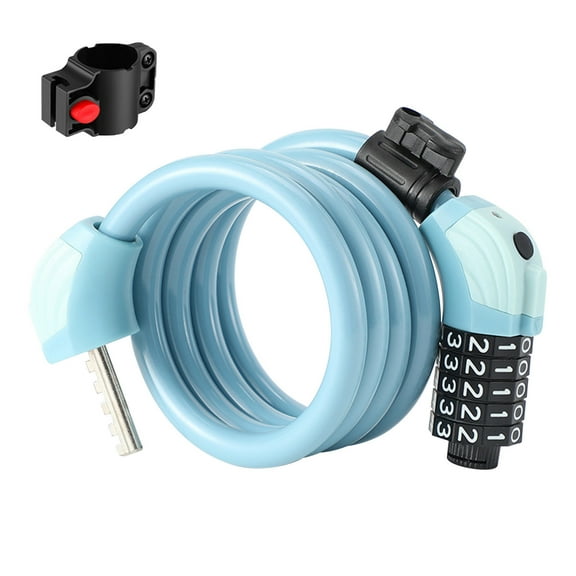 Dvumao Tool for Home, Lock Cable Combination Lock With Mounting Bracket High Security 5 Digit Resettable Coiling Lock, Mom Gifts