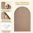 thumbnail image 3 of 36x24 Inch Decorative Wall Mirror with Sturdy Metal Frame, Modern Accent Mirror for Bathroom Hallway Fireplace, 3 of 9
