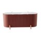 thumbnail image 1 of Soporte para almohadilla de maquillaje jinwen Organizador de tocador Compartimento desmontable con tapa única Blanco, 1 of 5