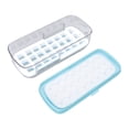 thumbnail image 4 of 24-Grid Silicone Ice Cube Tray with Lid for Kitchen - Blue Freezer Mold Set, 4 of 8