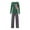 Green Mom, variant on ITFABS Parent-Children Christmas Pajama, Reindeer Print Tops with Plaid Pants