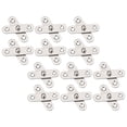 thumbnail image 3 of Miangastore Silver Stainless Steel Rotating Door Hinges for Easy Installation and Versatile Use 12pcs, 3 of 9