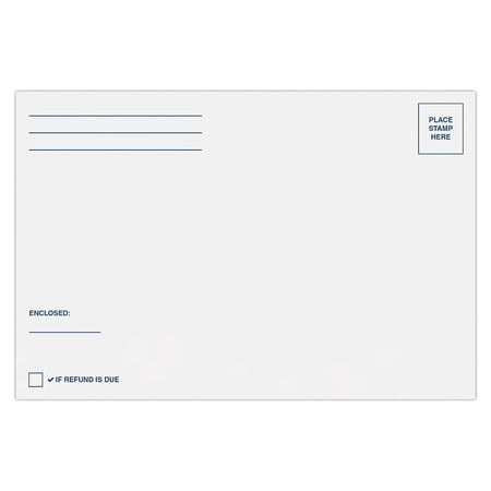 UPC: 0646223066661 | LUX 6  x 9  Generic IRS/State Booklet Envelopes 24 lb. Bright White – IRS 50/Pack (11874-IRS-50)