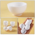 thumbnail image 3 of HEATSHAKING 15 Pcs Bols Miniatures pour Décoration de Nouvel An en Plastique Blanc Rond Compact, 3 of 8