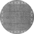 thumbnail image 1 of Ahgly Company Indoor Round Oriental Gray Traditional Area Rugs, 6' Round, 1 of 4