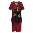 thumbnail image 4 of Vestido holgado con bolsillos de Adam Lambert, bonito y largo, para mujer, verano 2025, 4 of 7