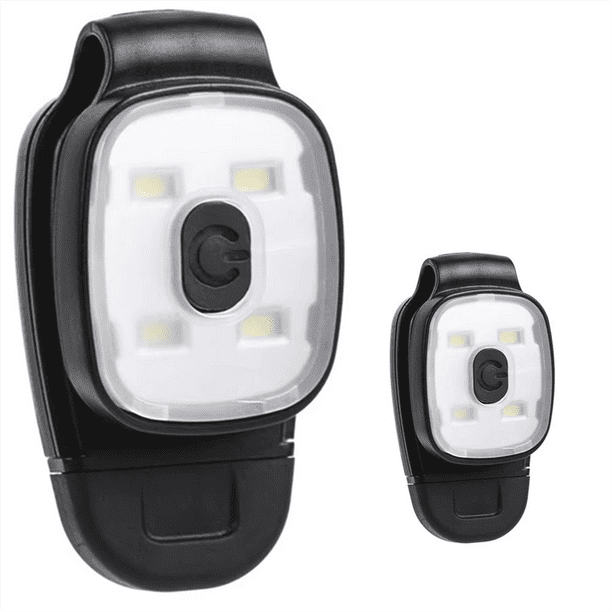 Linterna de Cabeza con Clip LED Recargable por USB, 150 Lúmenes, Luz para Correr de Noche, IPX4, Resistente Al Agua, Accesorios para Correr