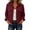 BB30_Wine, variant on Resicozy Womens Fashion Cropped Jacket Corduroy Button Down Long Sleeve Coats Lightweight Plain Jackets with Pockets 2026 Black M