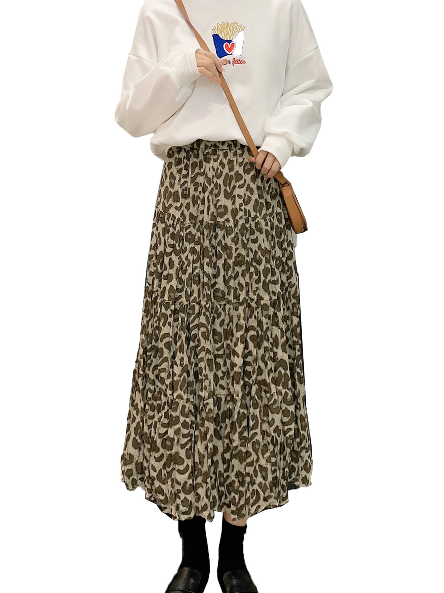 Download Listenwind Listenwind Women Tulle Midi Skirt Mesh Elastic High Waist Layered Skirt Floral Print A Line Skirt Walmart Com Walmart Com